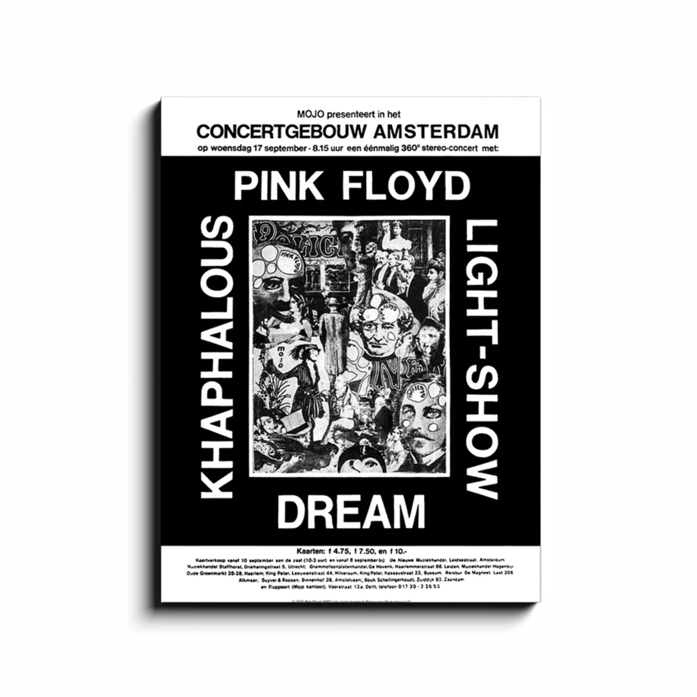 Pink Floyd Wall Art | Gebouw Amsterdam Concert Pink Floyd Canvas Wrap