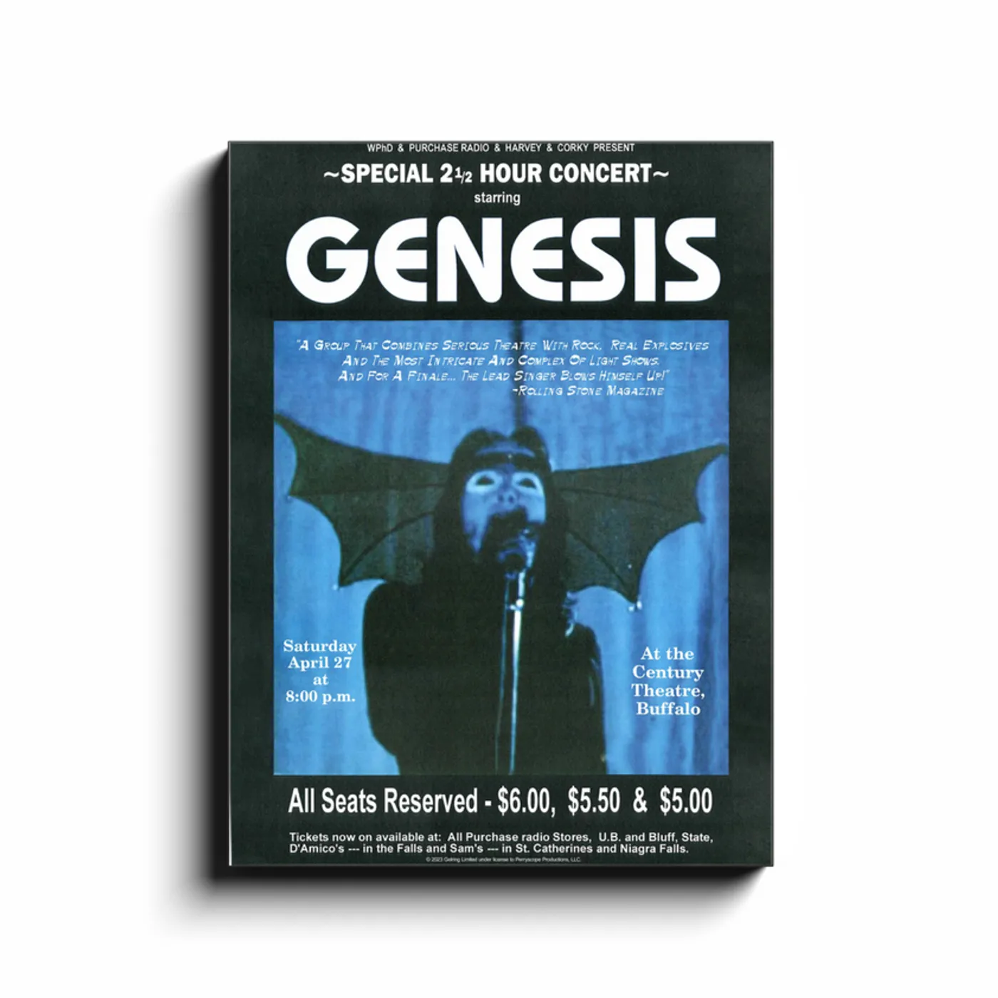 Genesis Wall Art | At The Century Theatre Buffalo Concert Genesis Canvas Wrap