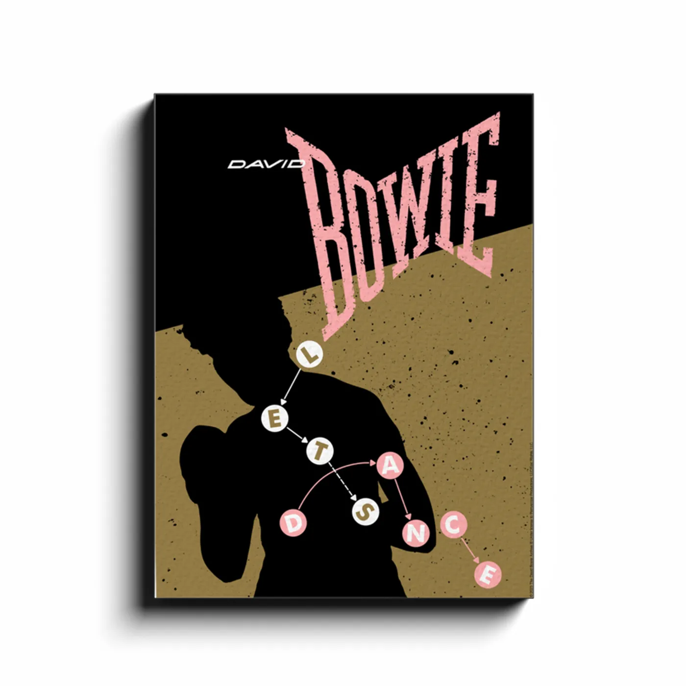 David Bowie Wall Art | Let's Dance Album David Bowie Canvas Wrap