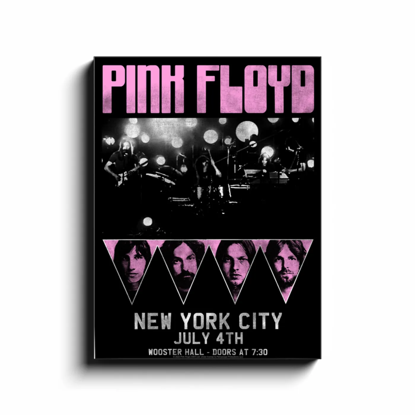 Pink Floyd Wall Art | 4th Of July NYC Concert Pink Floyd Canvas Wrap