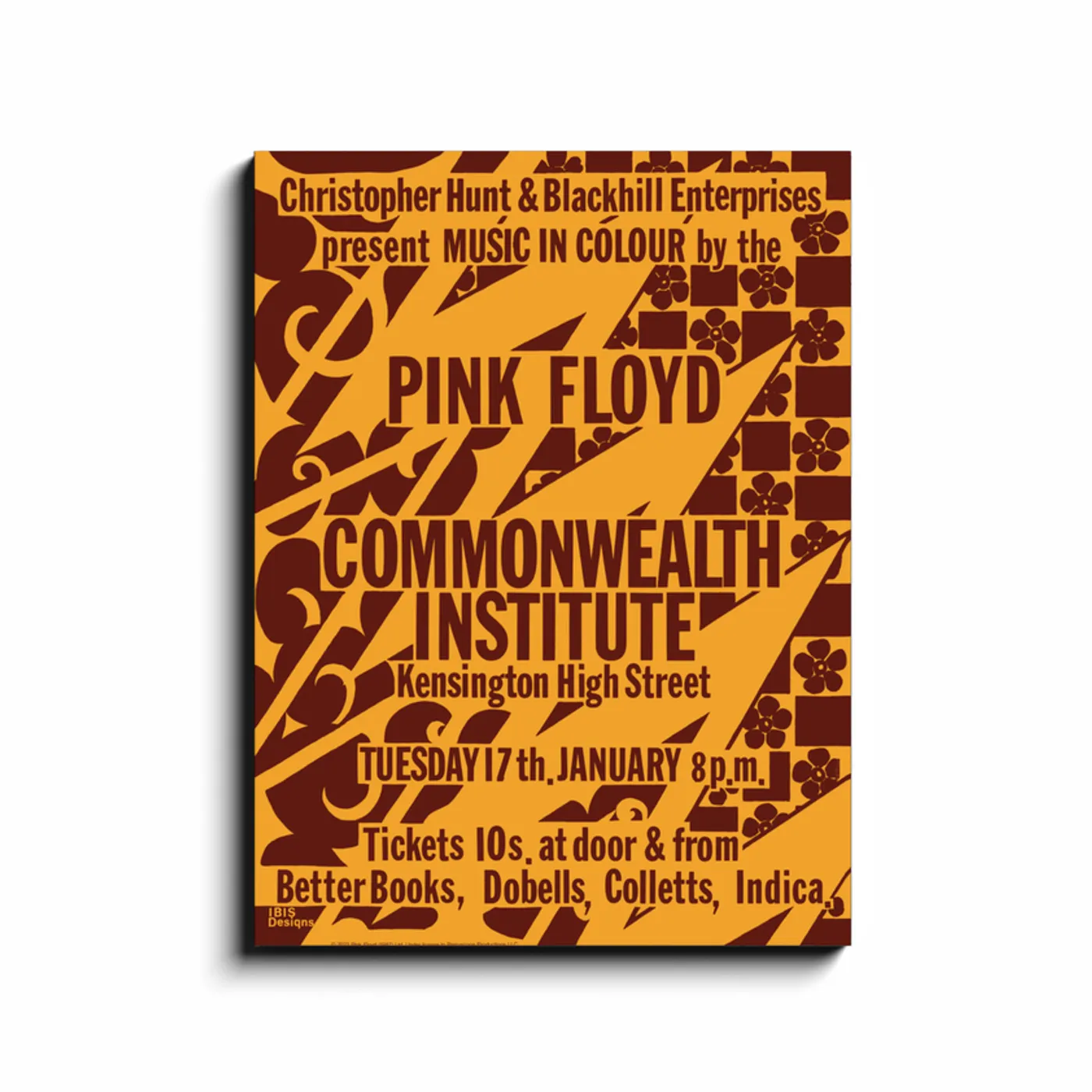 Pink Floyd Wall Art | Commonwealth Institute Concert Pink Floyd Canvas Wrap
