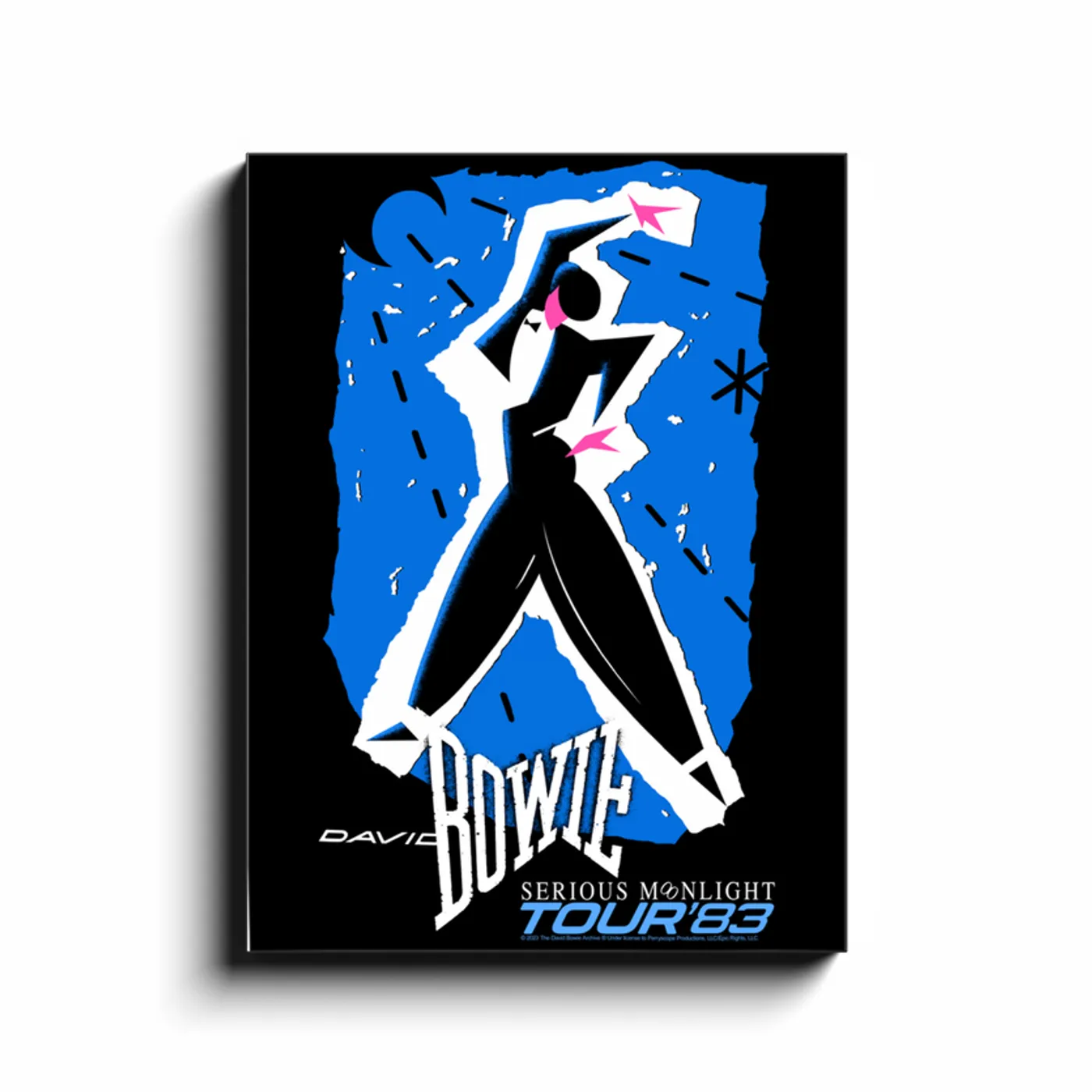 David Bowie Wall Art | Serious Moonlight Concert Tour David Bowie Canvas Wrap
