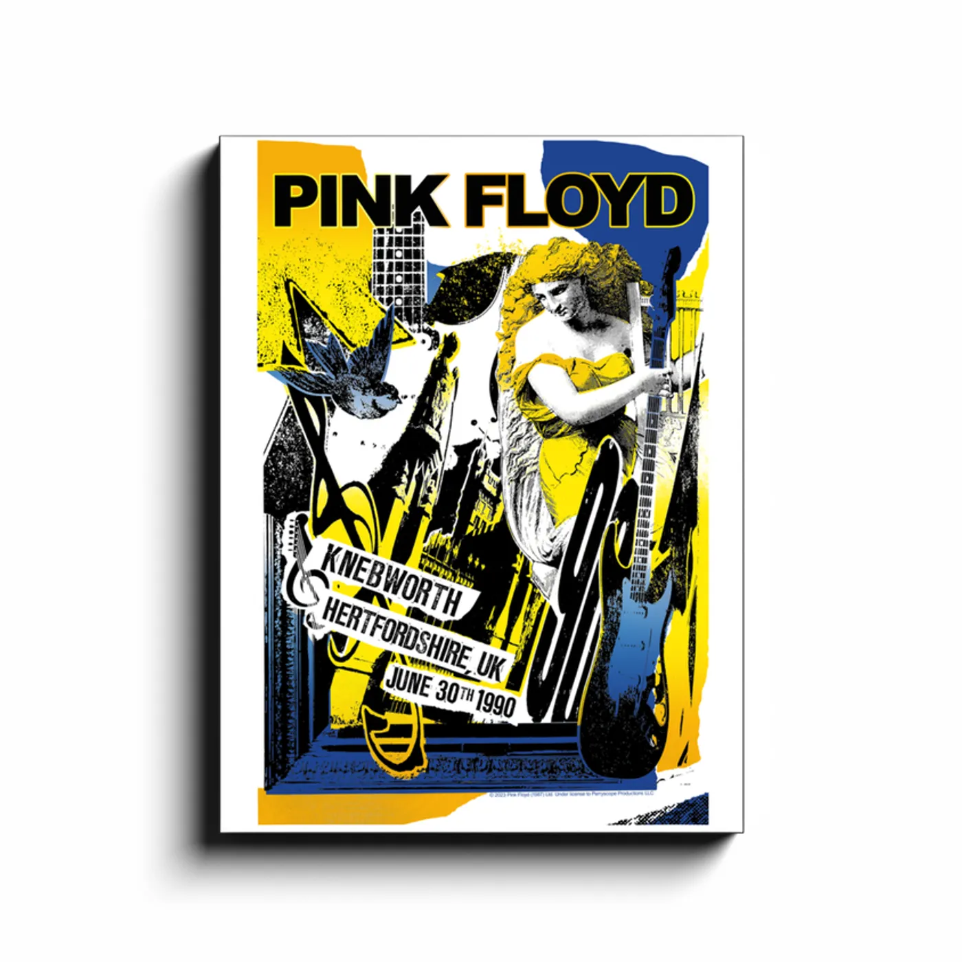 Pink Floyd Wall Art | Live At Knebworth 1990 Concert Pink Floyd Canvas Wrap