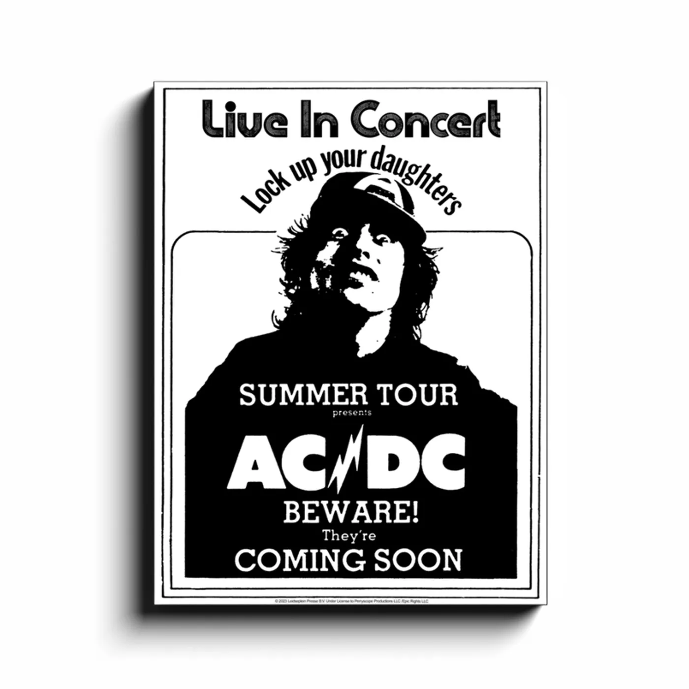 AC/DC Wall Art | The Sounds Lock Up Your Daughter Summer Tour ACDC Canvas Wrap