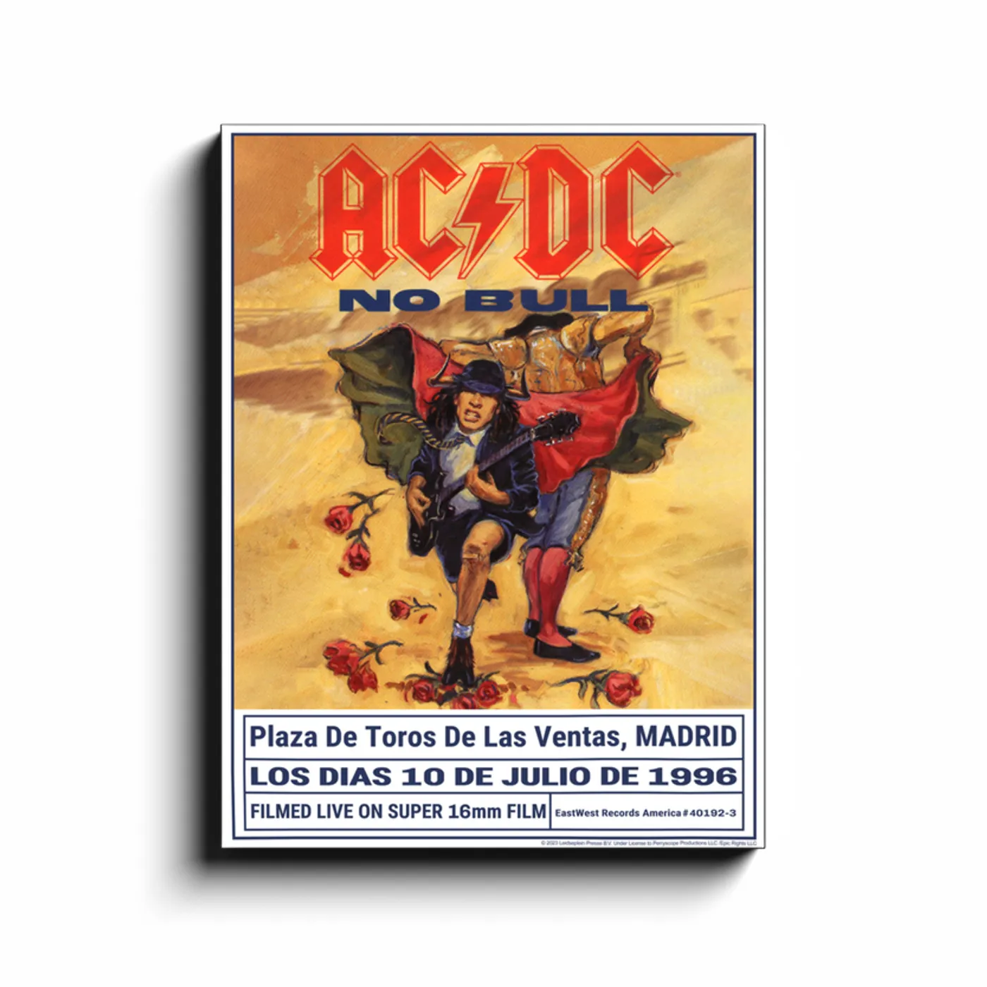 AC/DC Wall Art | No Bull Plaza De Toros Concert ACDC Canvas Wrap