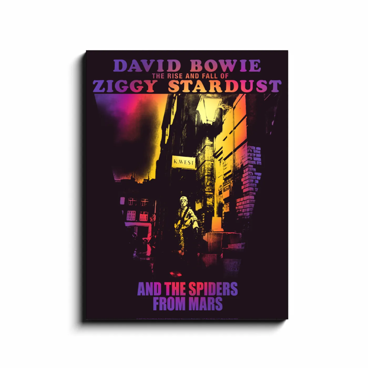David Bowie Wall Art | Ziggy Stardust And The Episode From Mars Album Cover David Bowie Canvas Wrap