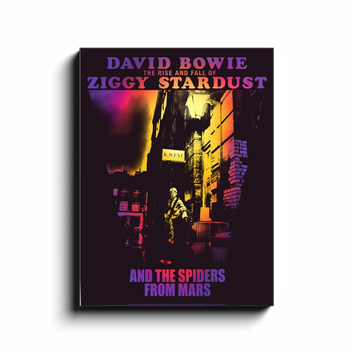 David Bowie Wall Art | Ziggy Stardust And The Episode From Mars Album Cover David Bowie Canvas Wrap