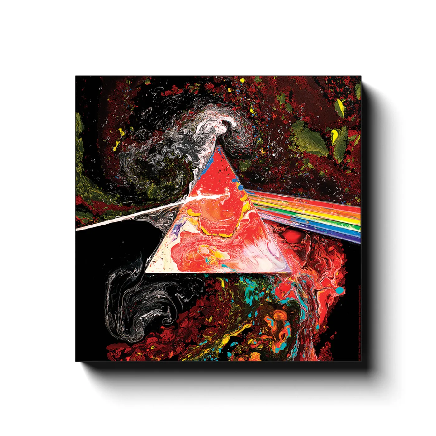 Pink Floyd Wall Art | Miro Prism Pink Floyd Canvas Wrap