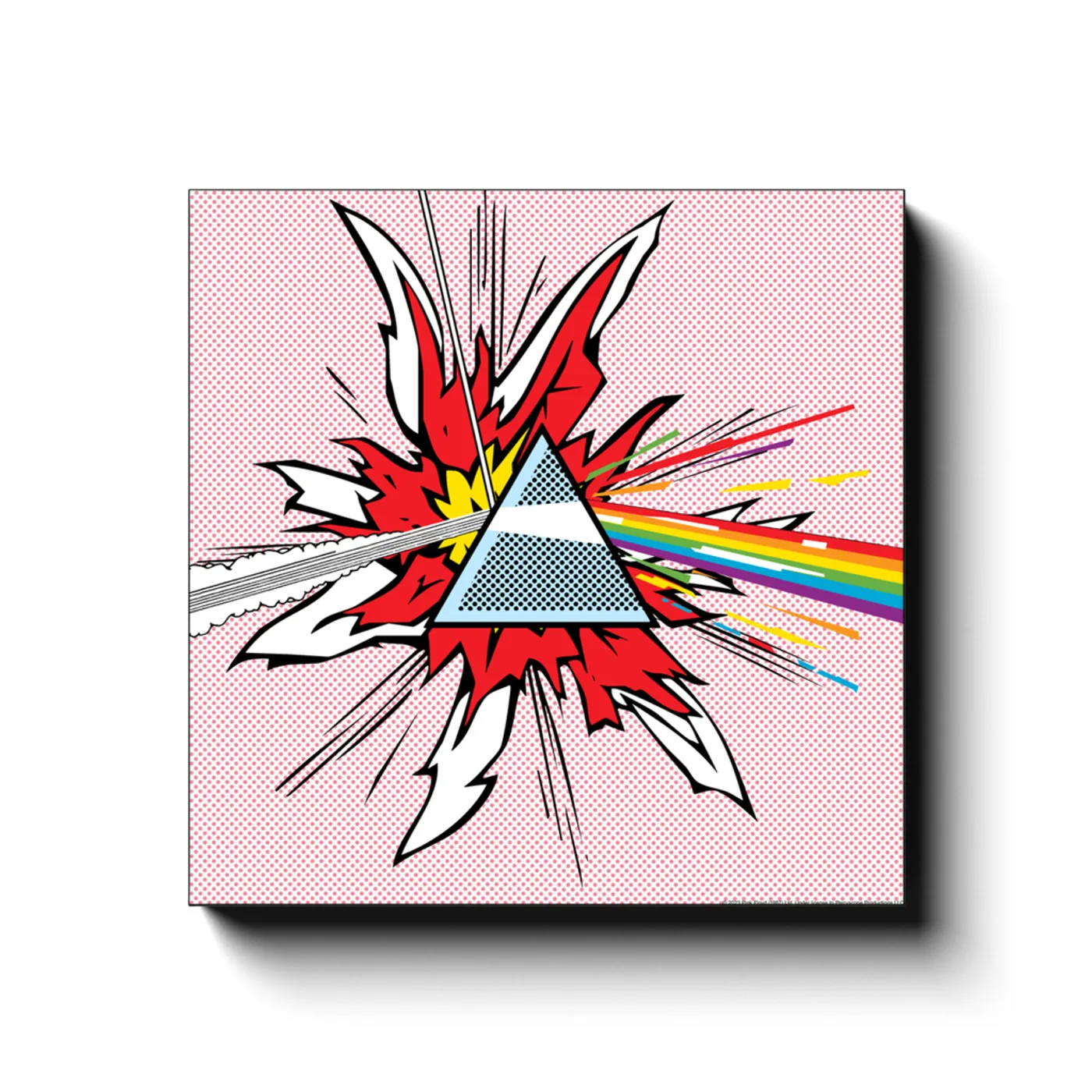 Pink Floyd Wall Art | Pop Art Prism Pink Floyd Canvas Wrap