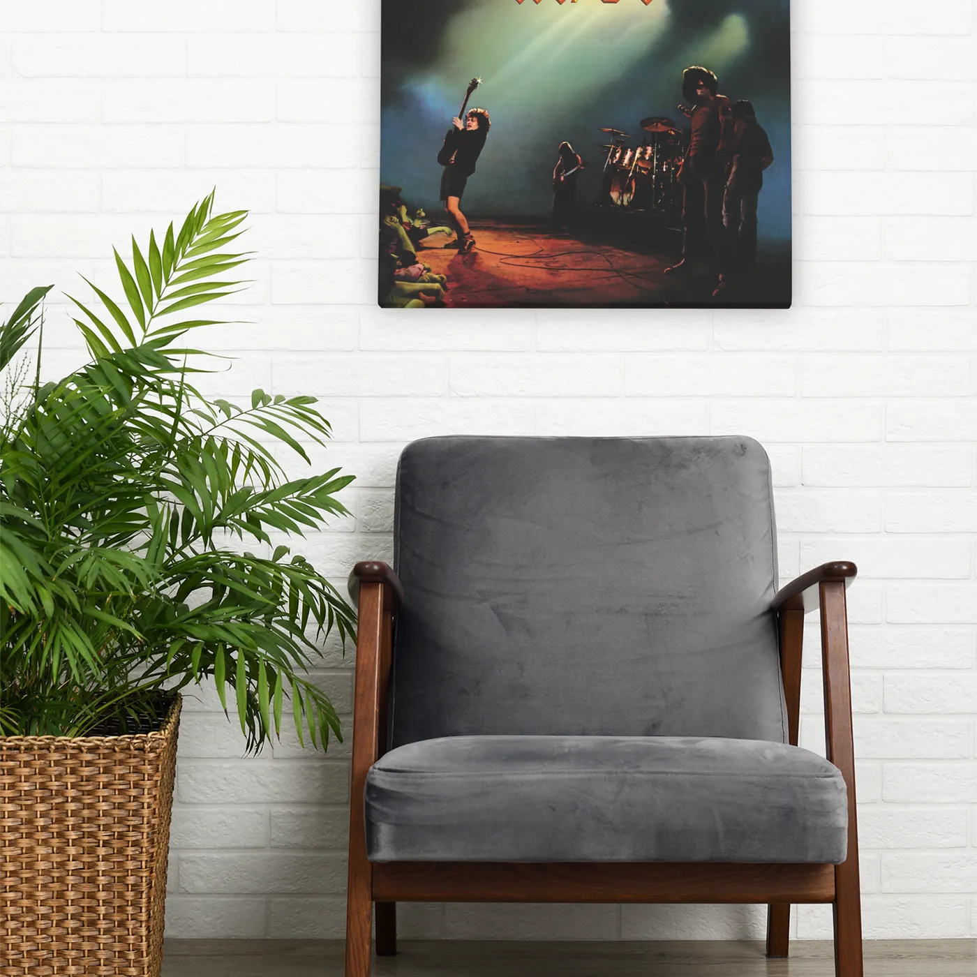 AC/DC Wall Art | Let There Be Rock Album Cover ACDC Canvas Wrap