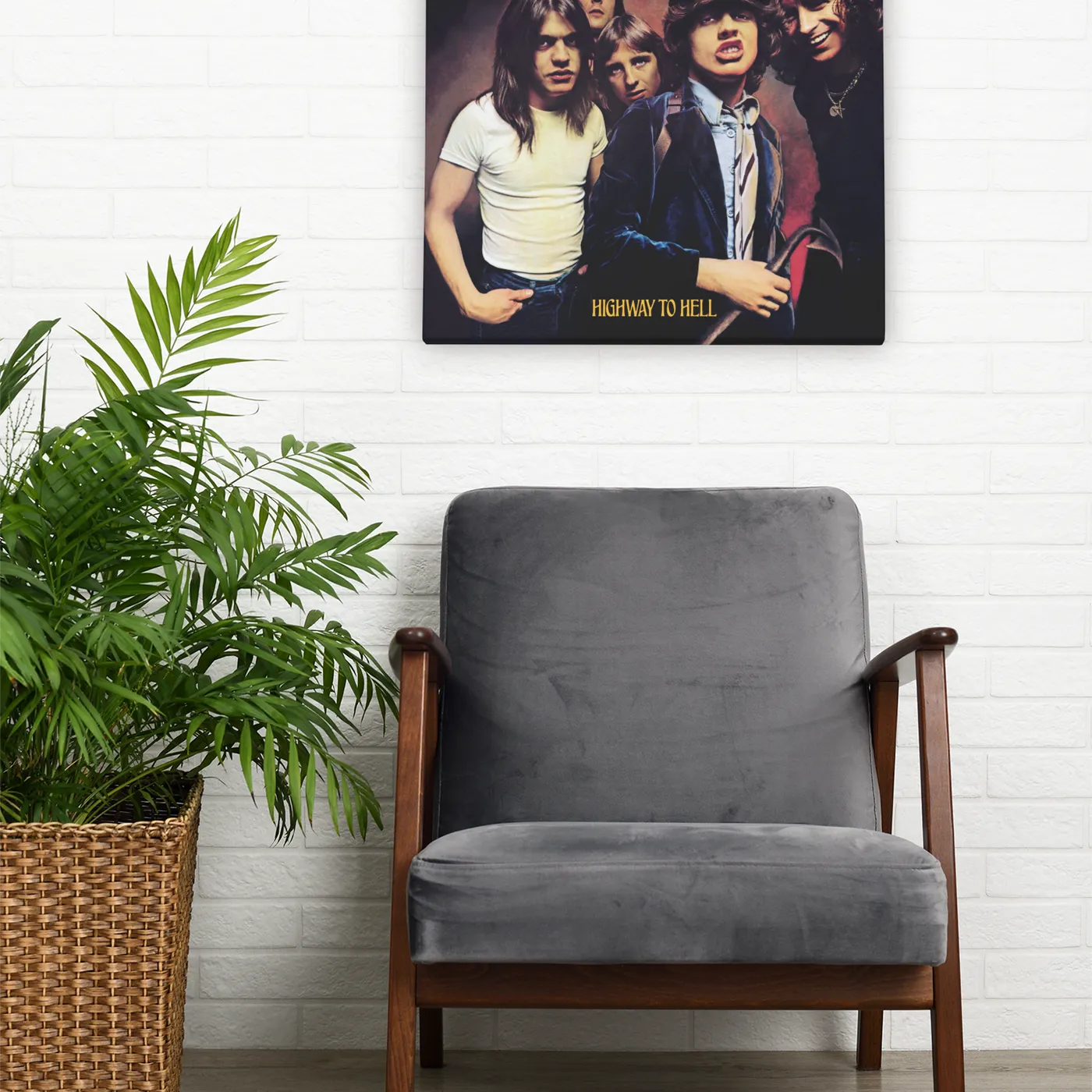 AC/DC Wall Art | Highway To Hell Album Cover ACDC Canvas Wrap