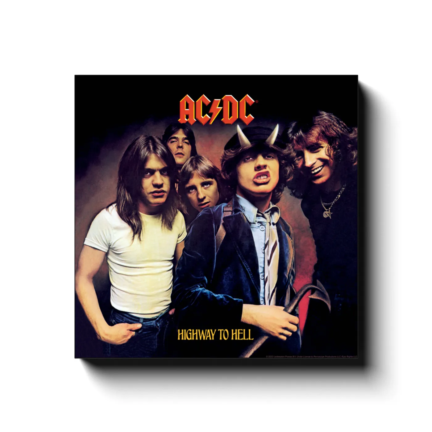 AC/DC Wall Art | Highway To Hell Album Cover ACDC Canvas Wrap