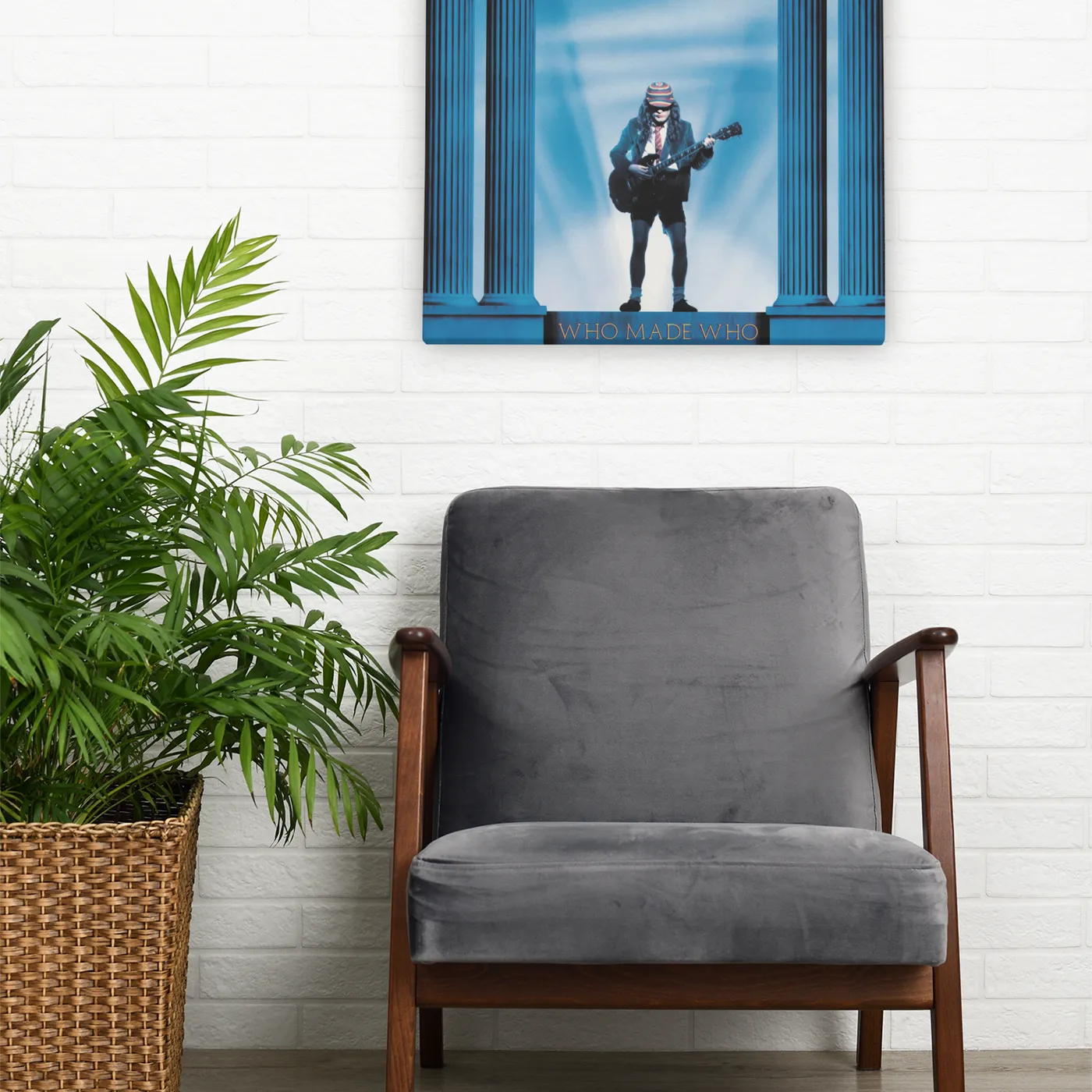 AC/DC Wall Art | Who Made Who Album Cover ACDC Canvas Wrap