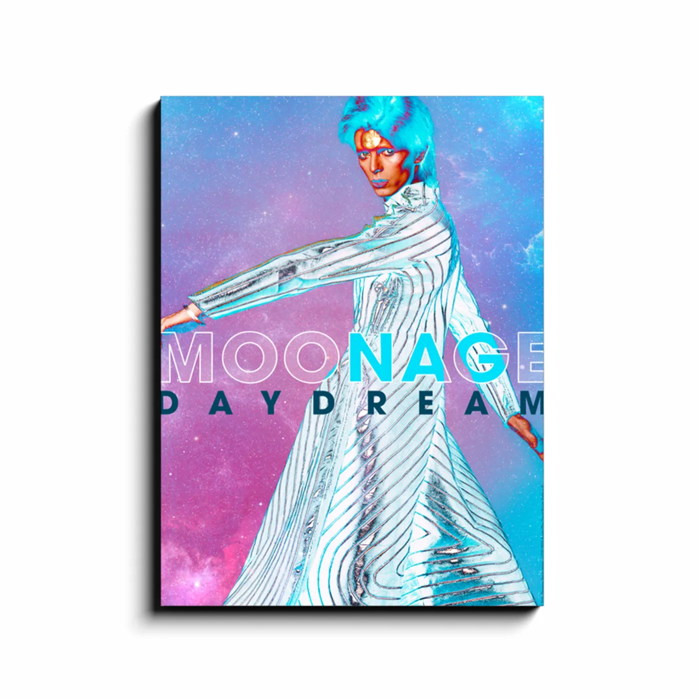 David Bowie Wall Art | Moonage Day Dream Inverted By Masayoshi Sukita David Bowie Canvas Wrap