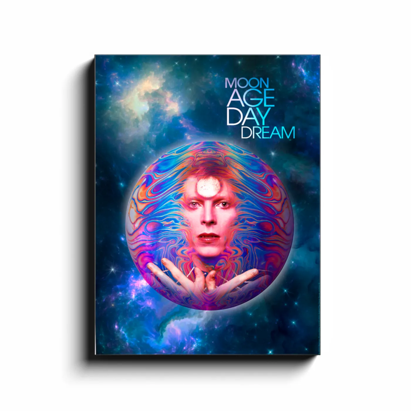 David Bowie Wall Art | Moonage Day Dream Colorful Concept By Masayoshi Sukita David Bowie Canvas Wrap