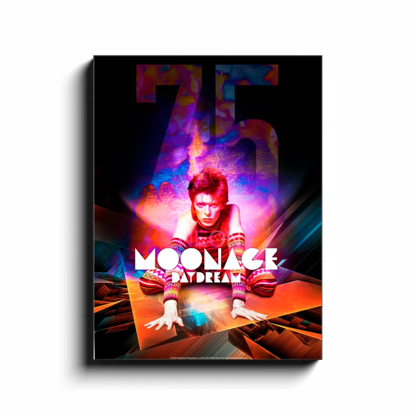 David Bowie Wall Art | 75 Moonage Day Dream By Mick Rock David Bowie Canvas Wrap