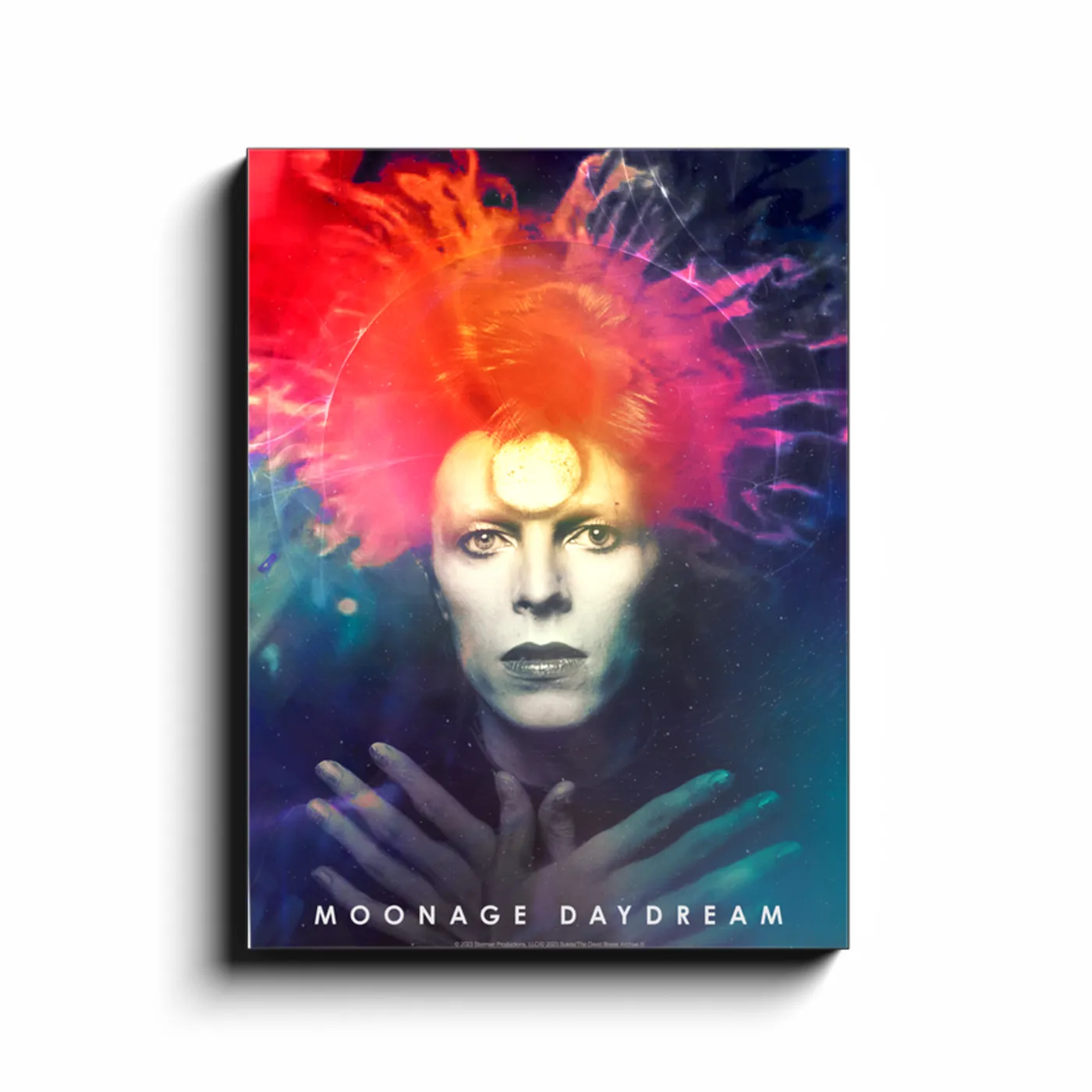 David Bowie Wall Art | Moonage Day Dream Splatter Artwork By Masayoshi Sukita David Bowie Canvas Wrap