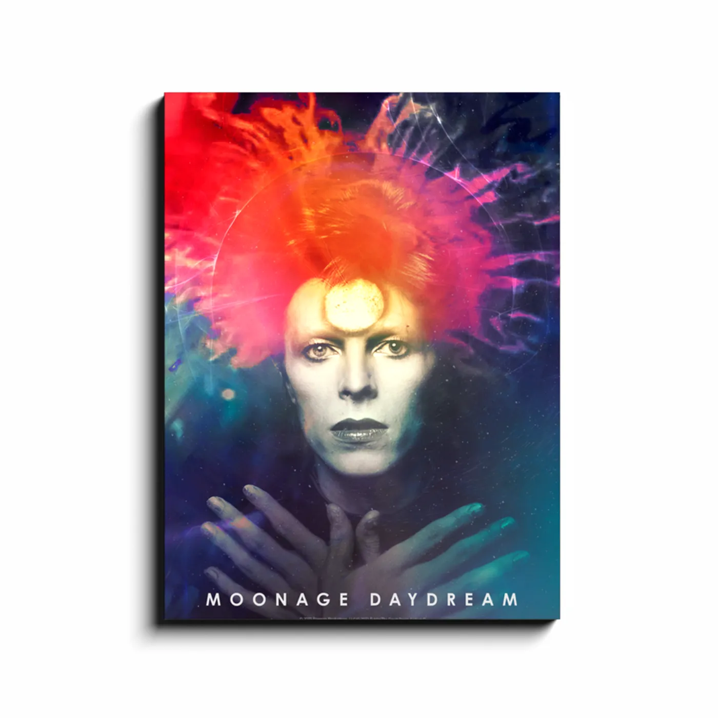 David Bowie Wall Art | Moonage Day Dream Splatter Artwork By Masayoshi Sukita David Bowie Canvas Wrap