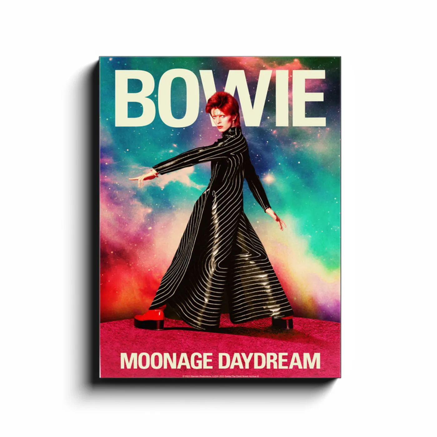 David Bowie Wall Art | Moonage Daydream Colorful Artwork By Masayoshi Sukita David Bowie Canvas Wrap