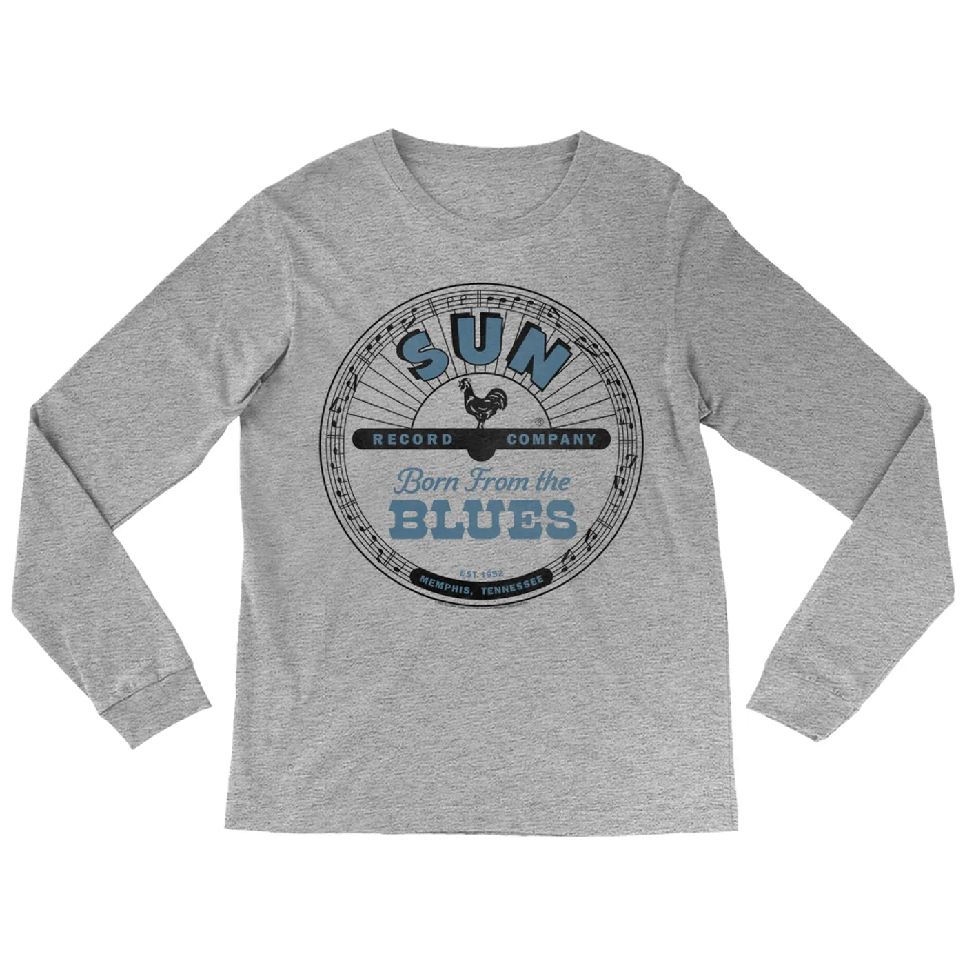 Sun Records Long Sleeve Shirt | Memphis Tennessee Born From The Blues Sun Records Shirt
