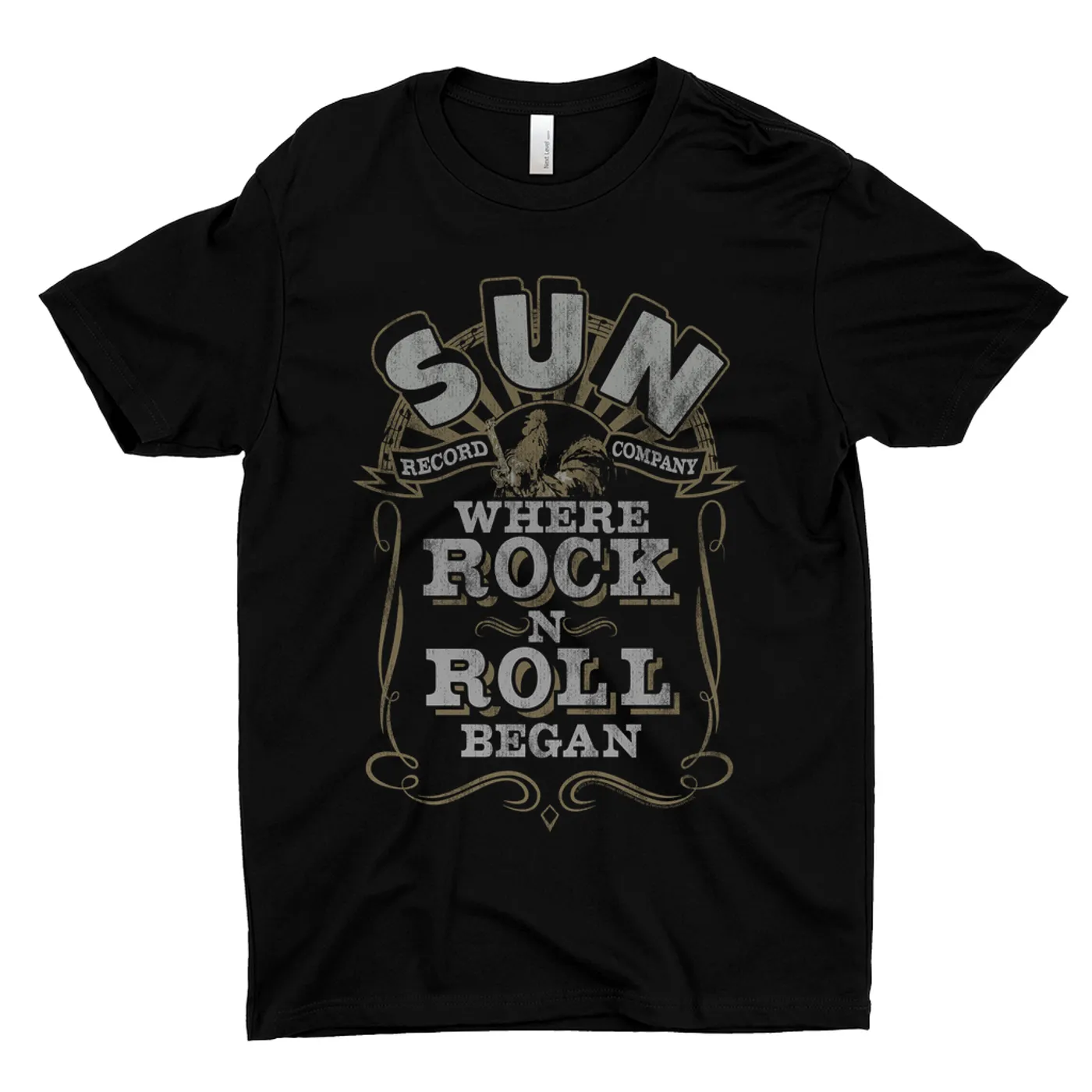 Sun Records T-Shirt | Where Rock n Roll Began Filigree Design Distressed Sun Records Shirt
