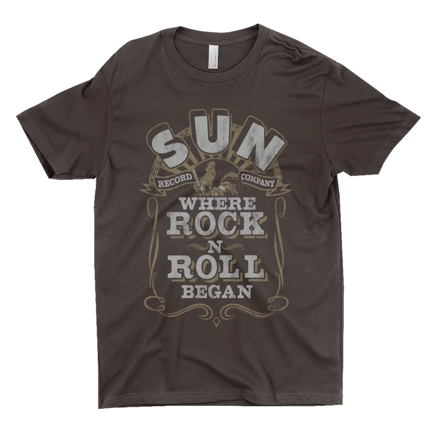 Sun Records T-Shirt | Where Rock n Roll Began Filigree Design Distressed Sun Records Shirt