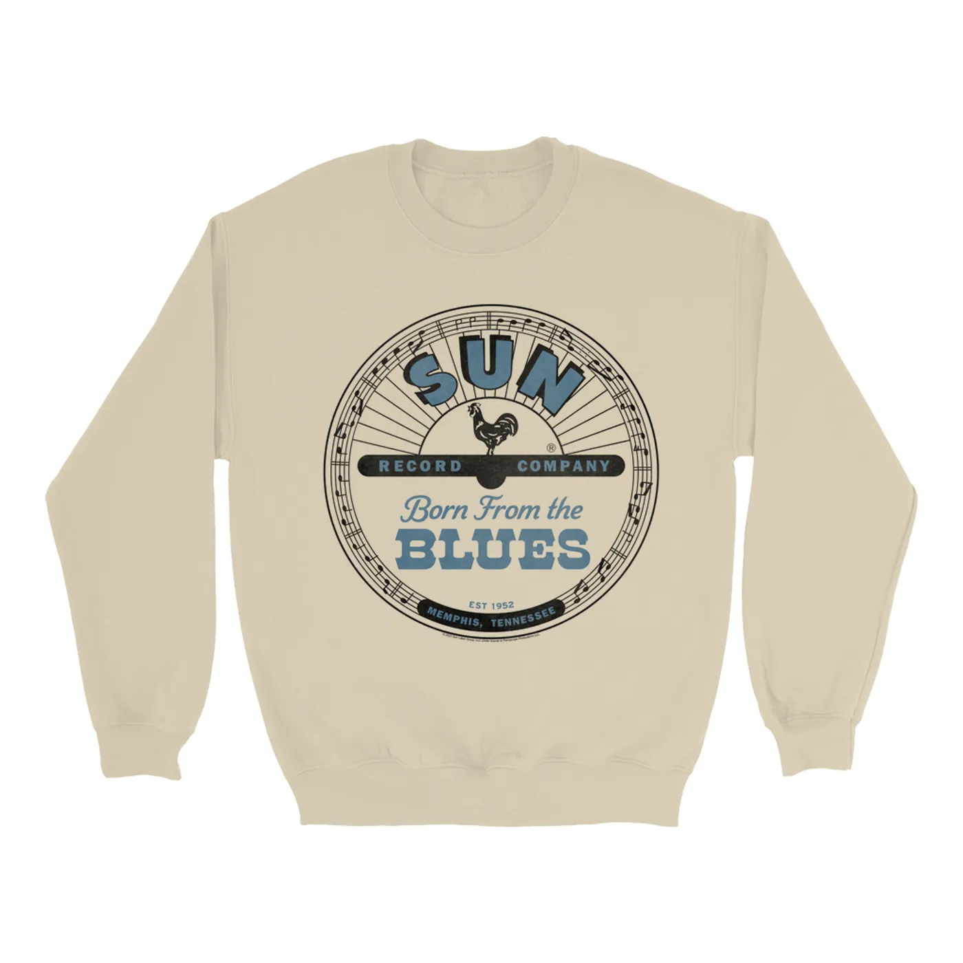 Sun Records Sweatshirt | Memphis Tennessee Born From The Blues Sun Records Sweatshirt