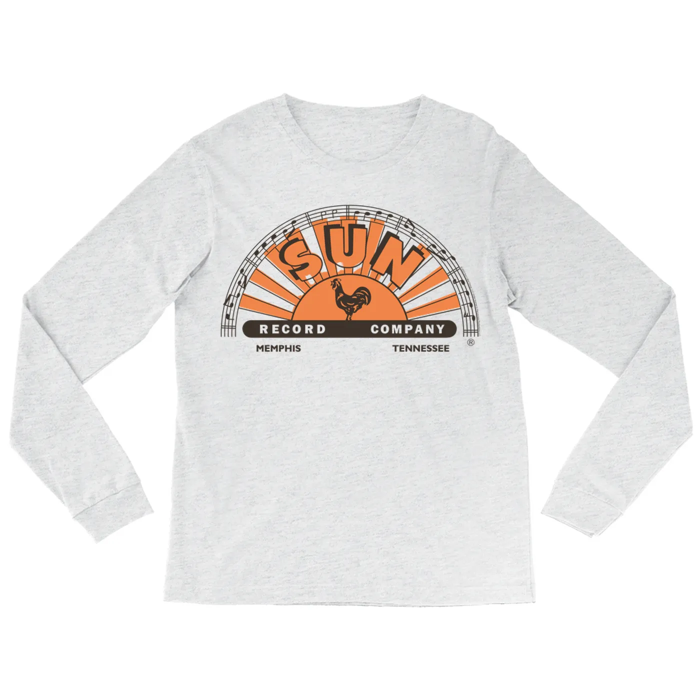 Sun Records Long Sleeve Shirt | Orange Brown Half Logo Sun Records Shirt