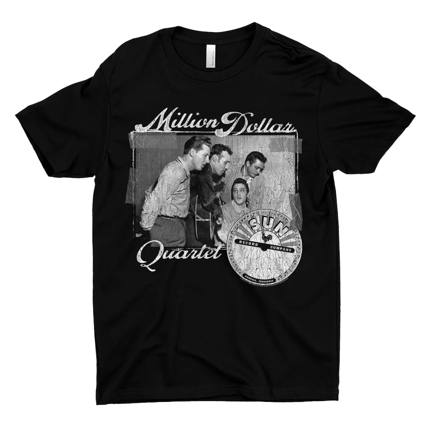 Sun Records T-Shirt | White Million Dollar Quartet Image Sun Records Shirt