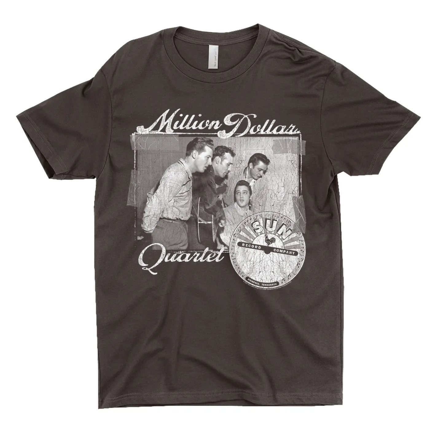 Sun Records T-Shirt | White Million Dollar Quartet Image Sun Records Shirt