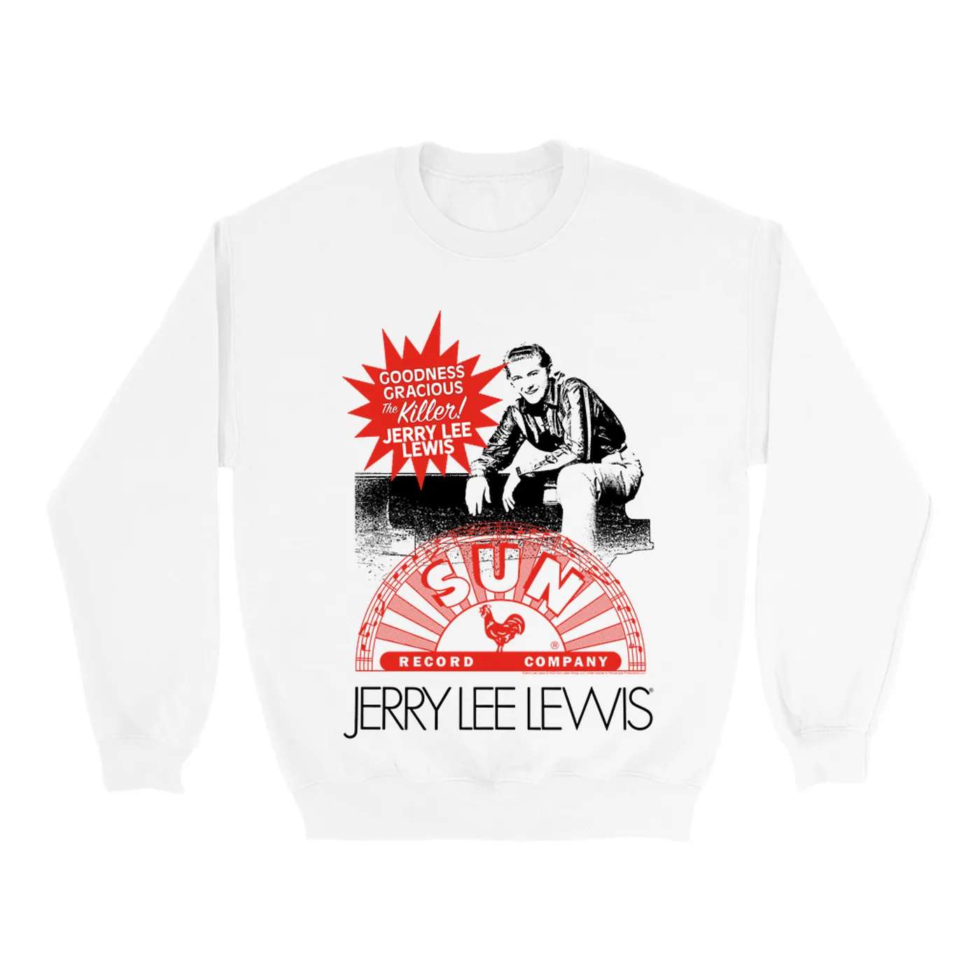 Sun Records Sweatshirt | The Killer! Jerry Lee Lewis Sun Records Sweatshirt