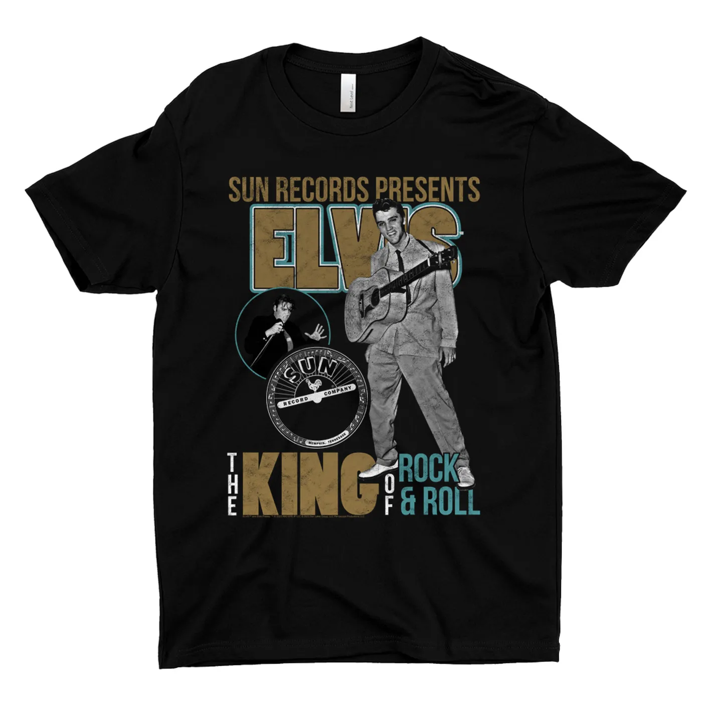Elvis Presley Sun Records T-Shirt | Presenting The King Of Rock n Roll Sun Records Shirt