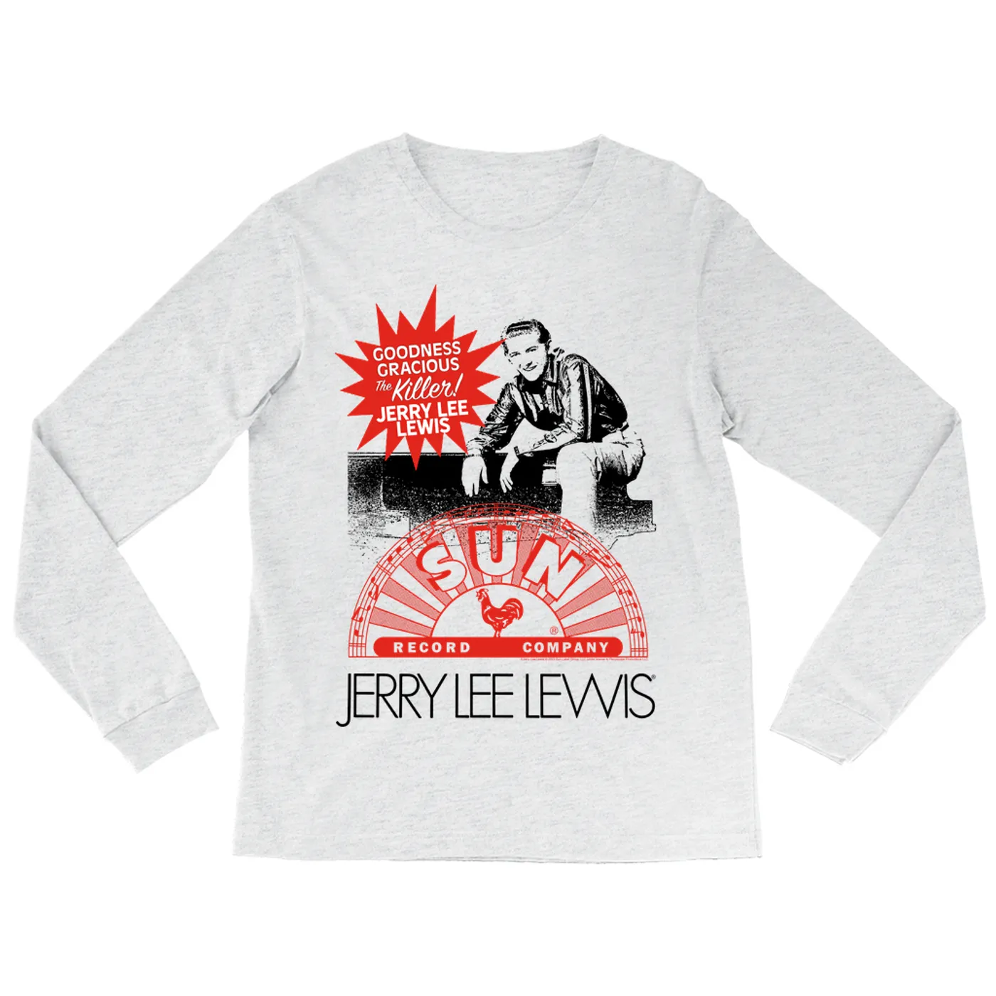 Sun Records Long Sleeve Shirt | The Killer! Jerry Lee Lewis Sun Records Shirt