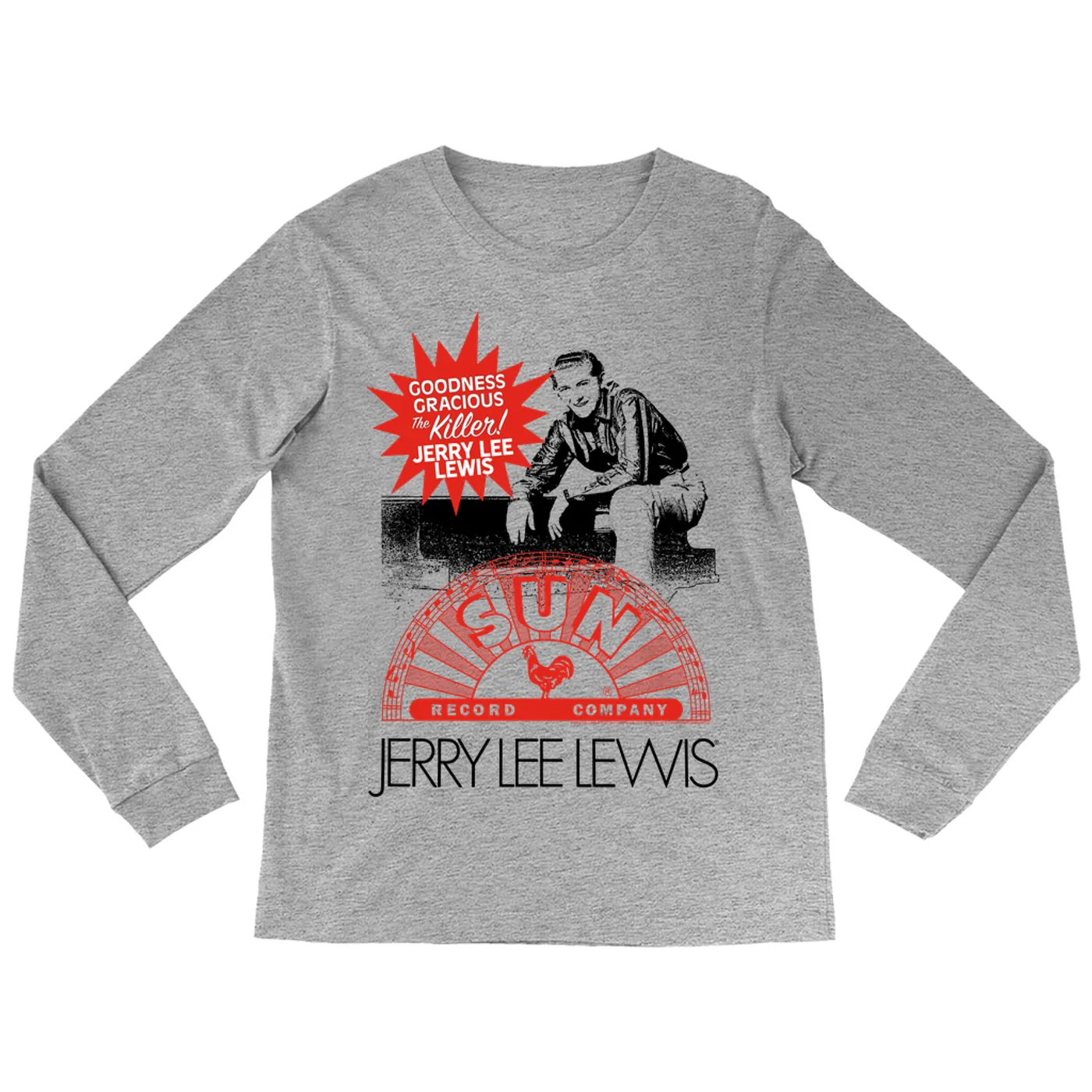 Sun Records Long Sleeve Shirt | The Killer! Jerry Lee Lewis Sun Records Shirt