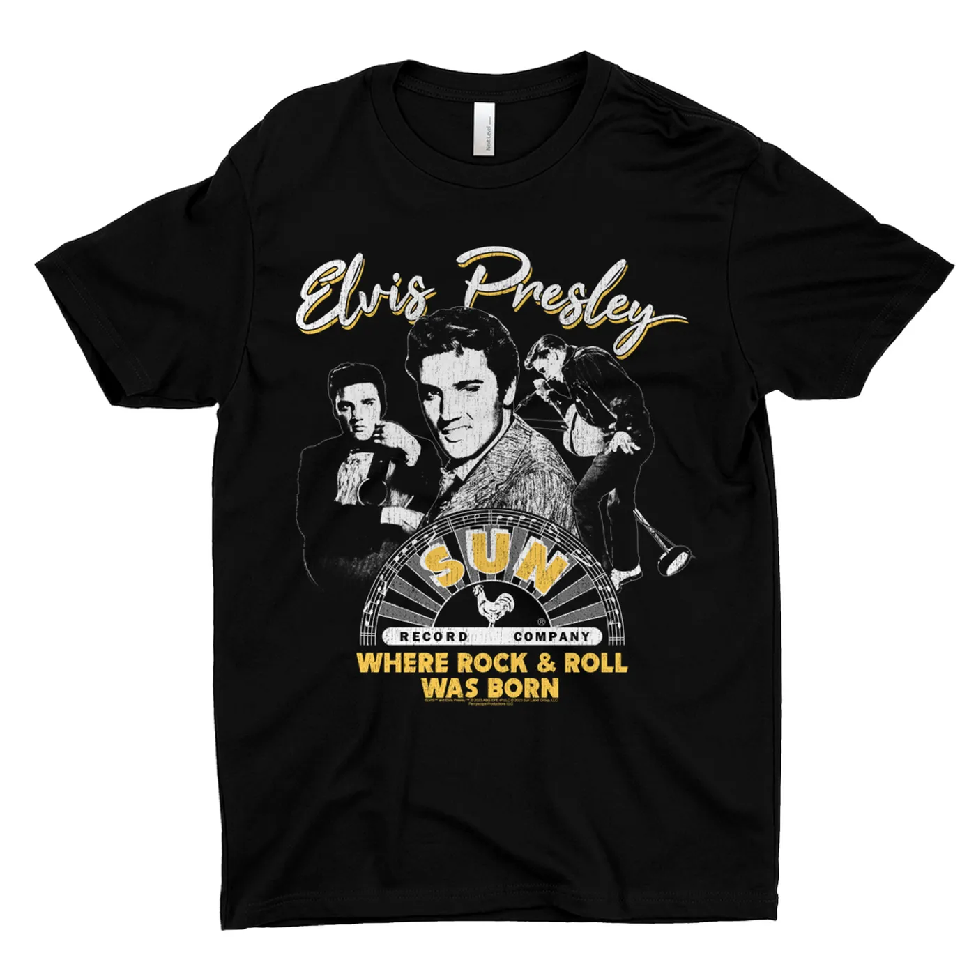 Sun Records T-Shirt | Elvis Where Rock n Roll Was Born Collage (Merchbar Exclusive) Sun Records Shirt