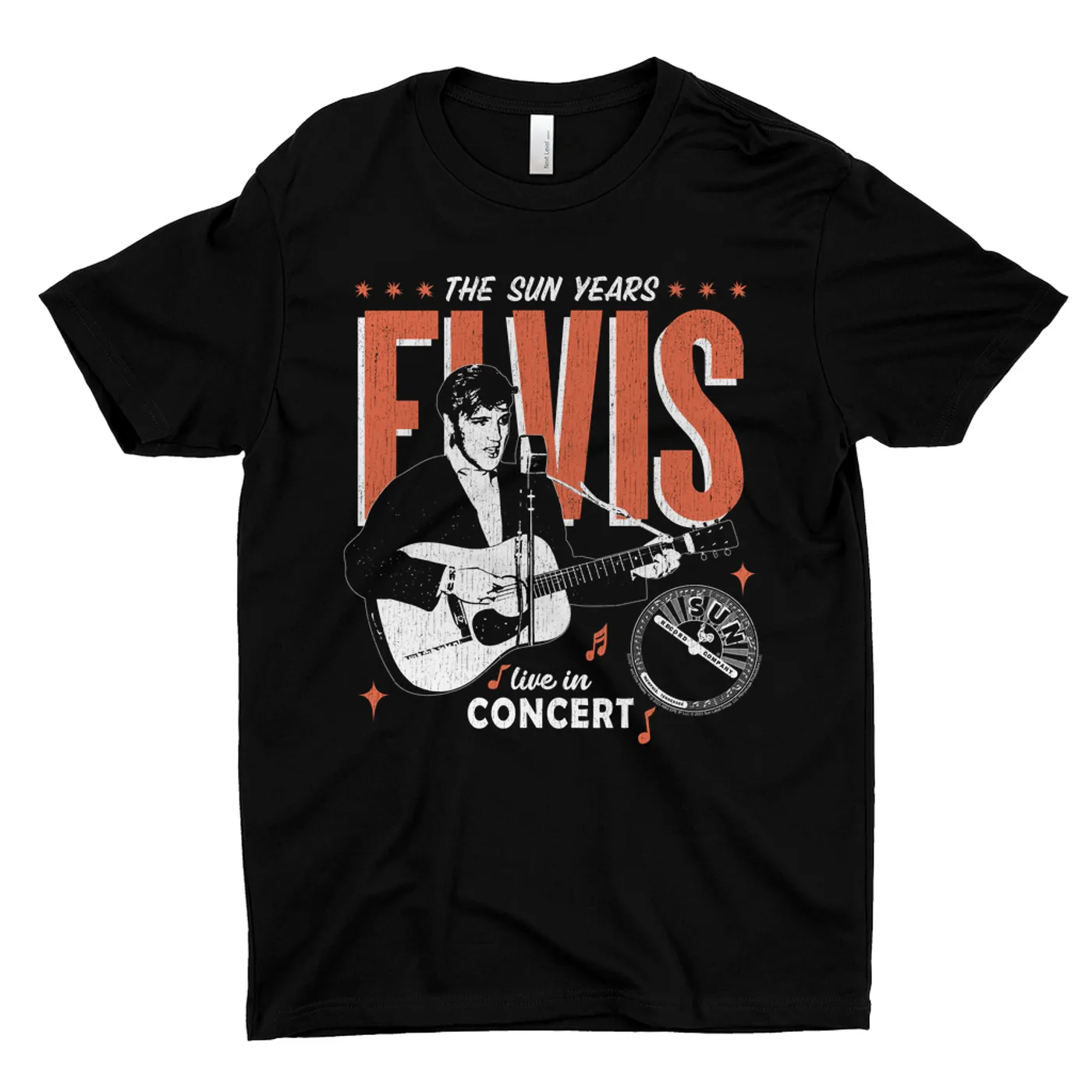 Sun Records T-Shirt | Elvis The Sun Years Live In Concert (Merchbar Exclusive) Sun Records Shirt