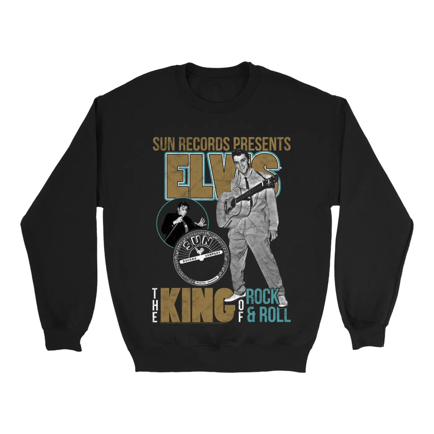 Elvis Presley Sun Records Sweatshirt | Presenting The King Of Rock n Roll Sun Records Sweatshirt