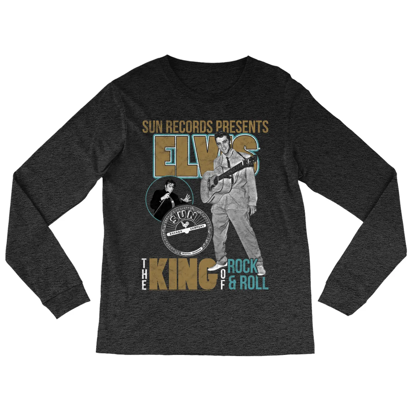 Elvis Presley Sun Records Long Sleeve Shirt | Presenting The King Of Rock n Roll Sun Records Shirt