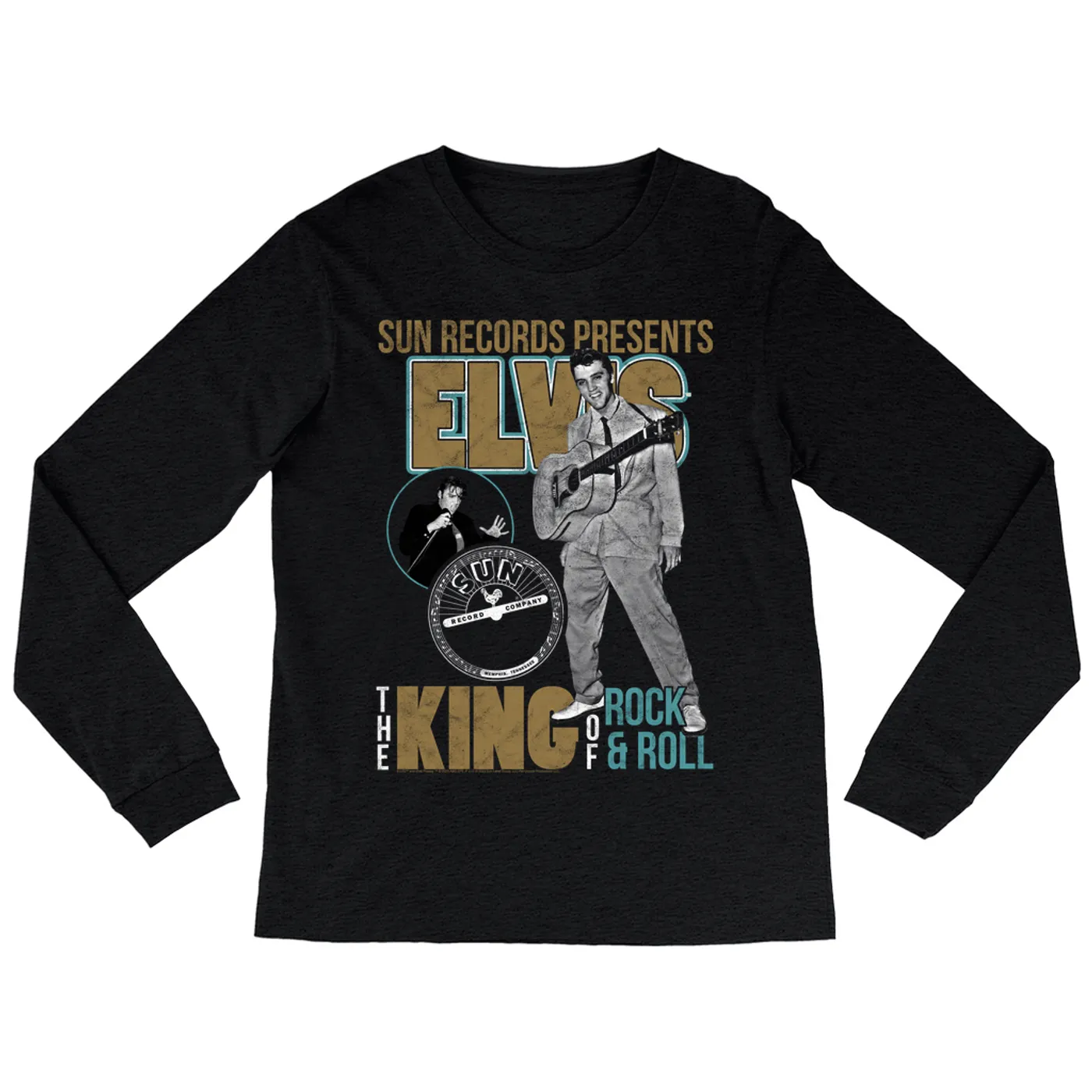 Elvis Presley Sun Records Long Sleeve Shirt | Presenting The King Of Rock n Roll Sun Records Shirt