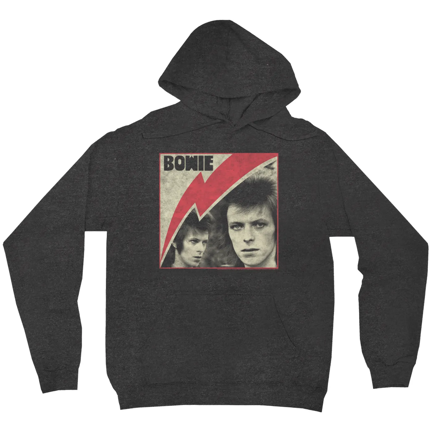 David Bowie Hoodie | Fierce 1972 Collage Distressed (Merchbar Exclusive) David Bowie Hoodie