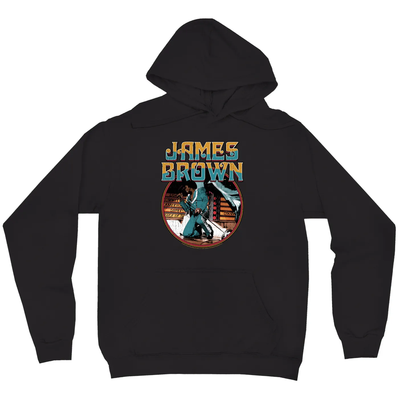 James Brown Hoodie | On Stage Performing Distressed James Brown Hoodie