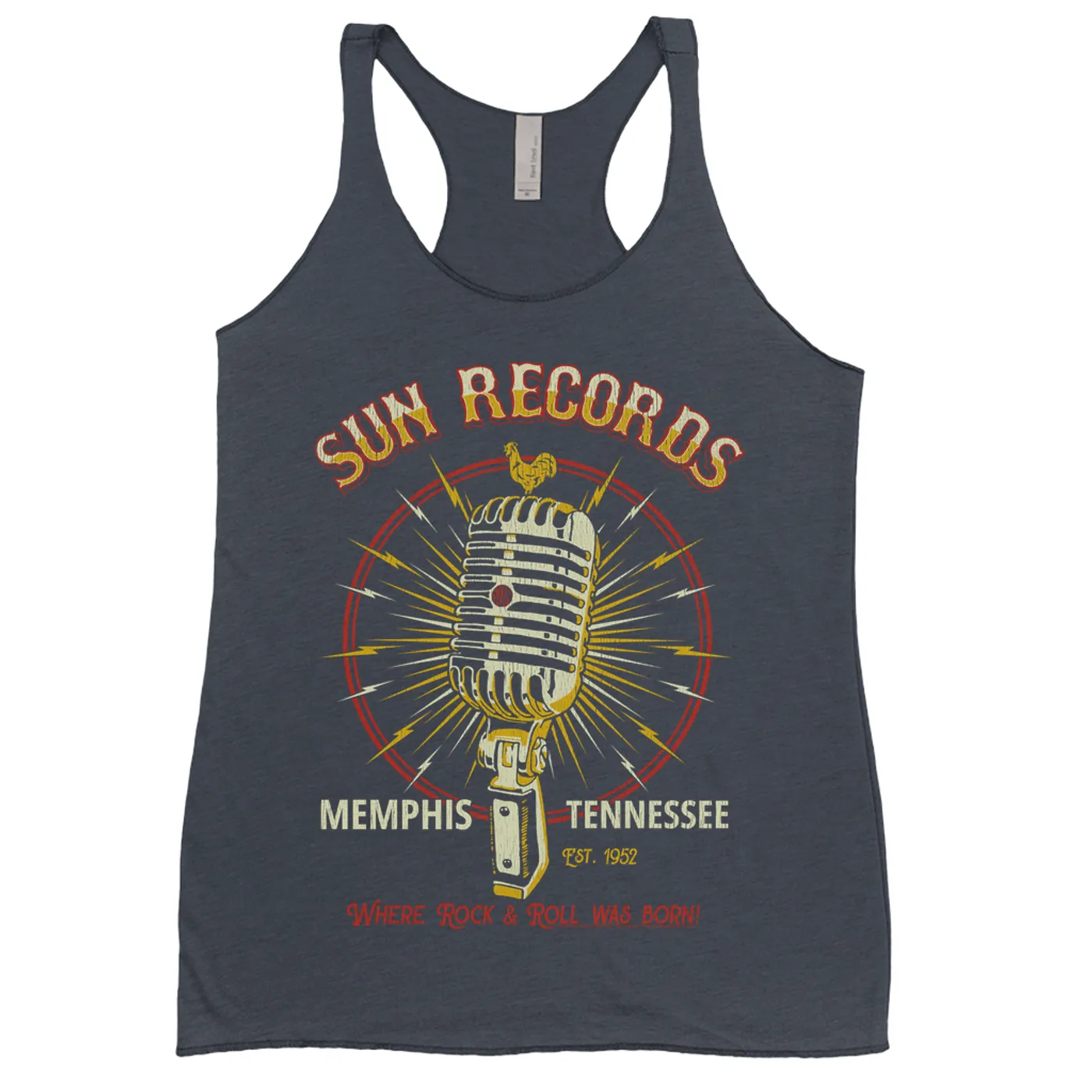 Sun Records Ladies' Tank Top | Where Rock n Roll Was Born Microphone Image Sun Records Shirt