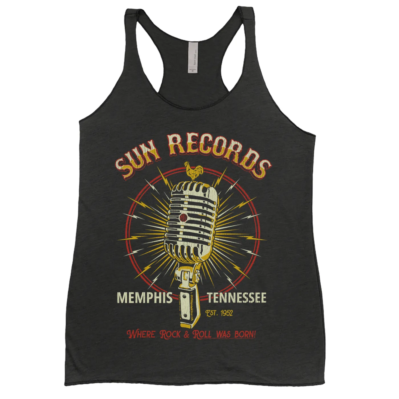 Sun Records Ladies' Tank Top | Where Rock n Roll Was Born Microphone Image Sun Records Shirt