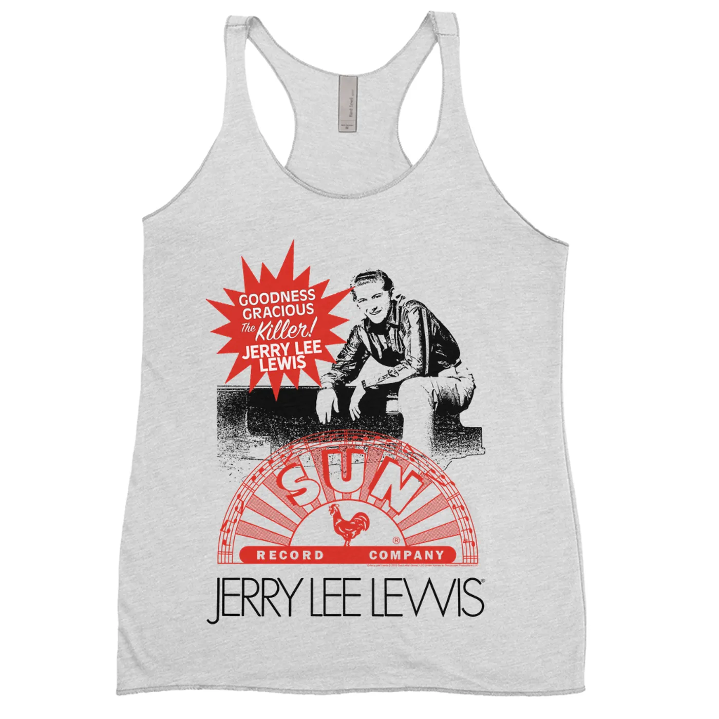 Sun Records Ladies' Tank Top | The Killer! Jerry Lee Lewis Sun Records Shirt