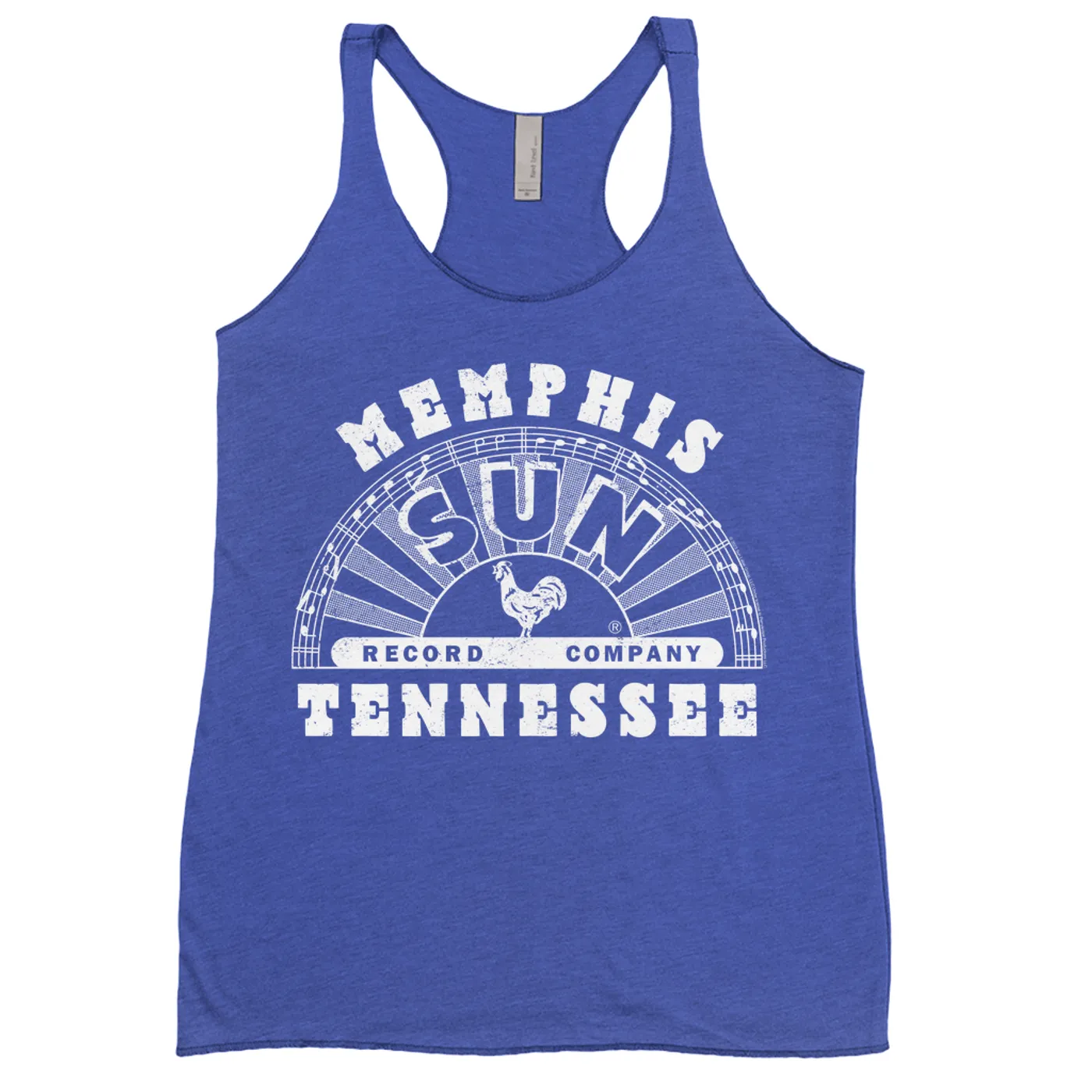 Sun Records Ladies' Tank Top | White Memphis Tennessee Label Logo Sun Records Shirt