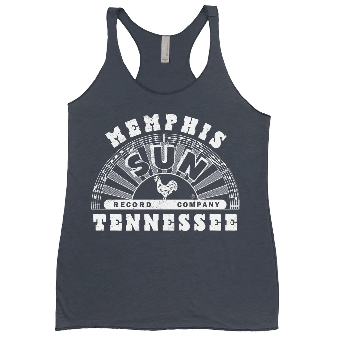 Sun Records Ladies' Tank Top | White Memphis Tennessee Label Logo Sun Records Shirt