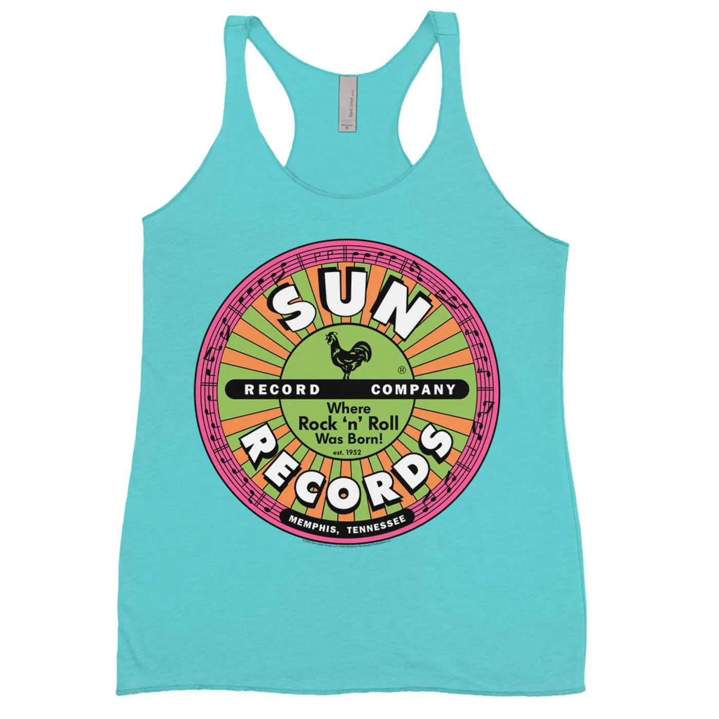 Sun Records Ladies' Tank Top | Where Rock n Roll Was Born Colorful Label (Merchbar Exclusive) Sun Records Shirt