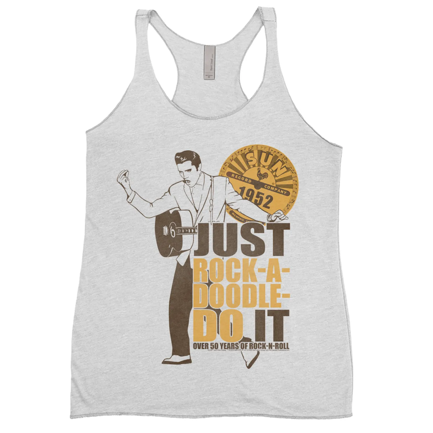 Elvis Presley Sun Records Ladies' Tank Top | Rock-A-Doodle Do It Sun Records Shirt