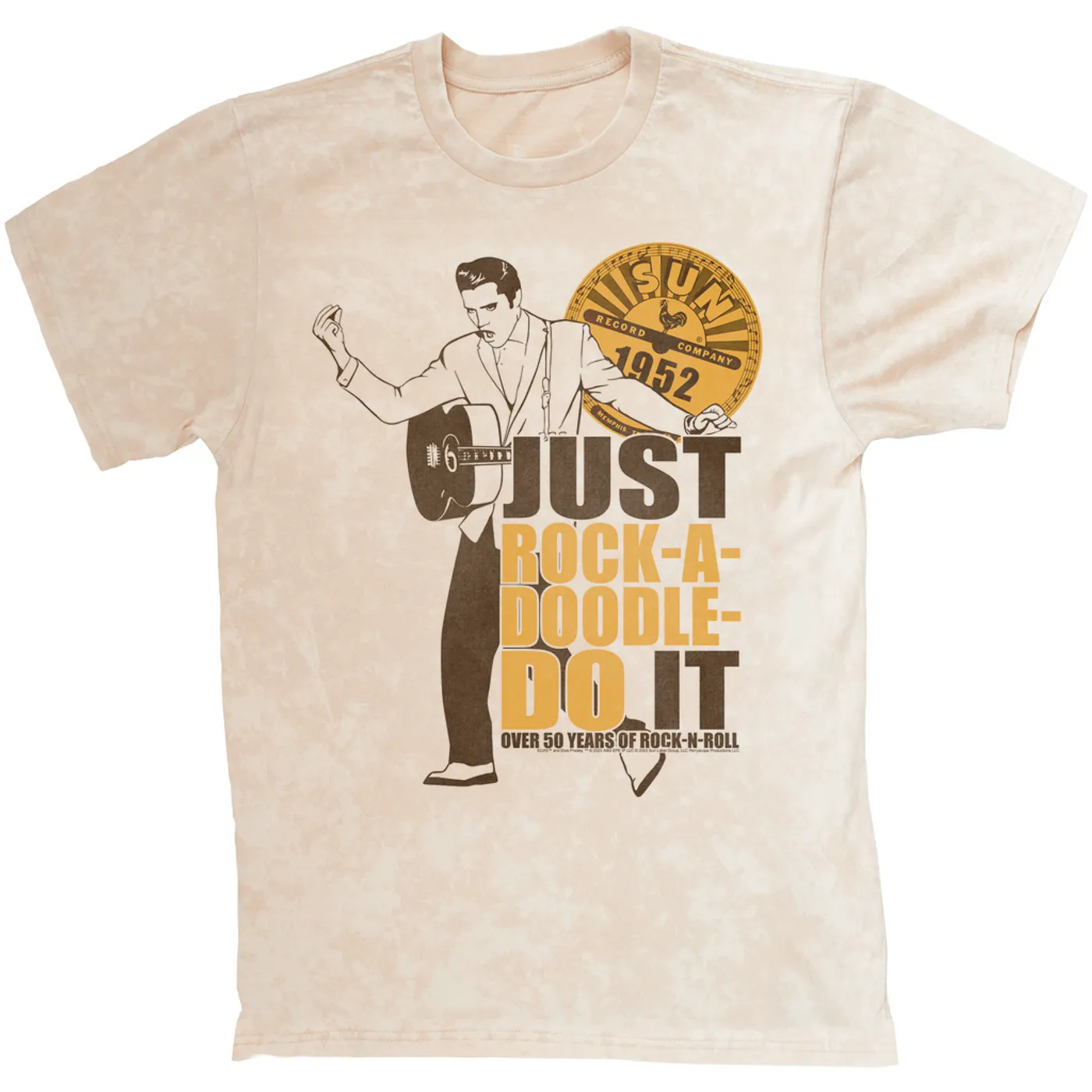 Elvis Presley Sun Records T-shirt | Rock-A-Doodle Do It Sun Records Mineral Wash Shirt