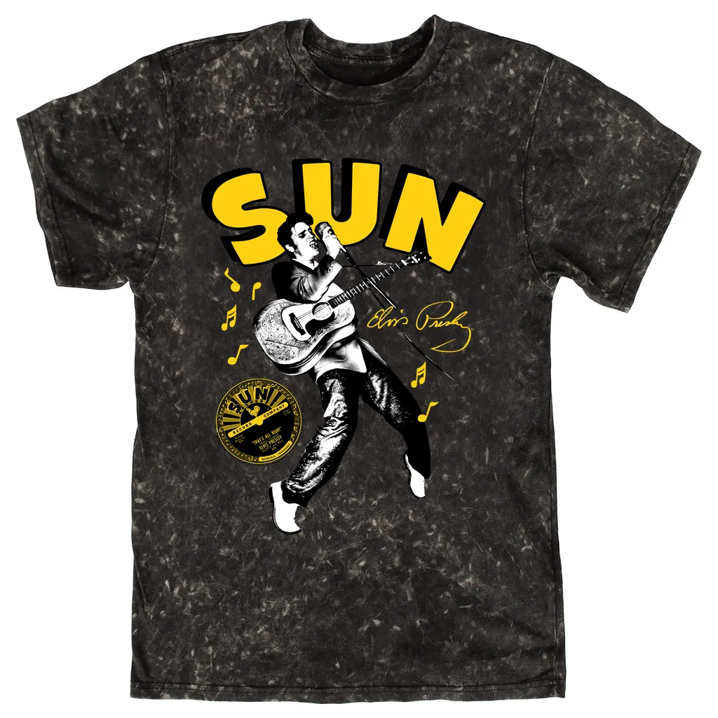 Sun Records T-shirt | That's All Right Iconic Dance Move Sun Records Mineral Wash Shirt